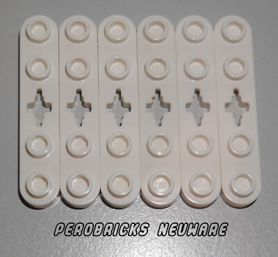Lego Basic Technik Technic 6 Platten 1x5 mit 4 Noppen #32124 weiss NEUWARE