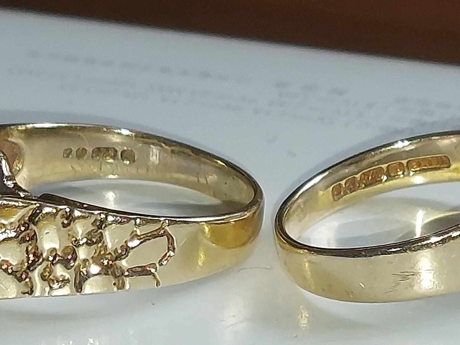 Diamond Sapphire 9ct Gold Engagement Wedding Rings (not 18ct /18K