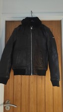 Superdry Women's Leather Jacket - Uk8 (xs)