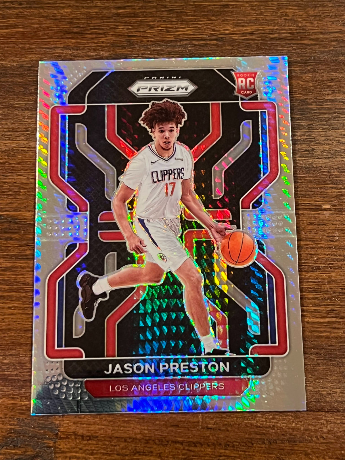 2021-22 Panini Prizm Jason Preston Hyper Prizm Rookie RC #327