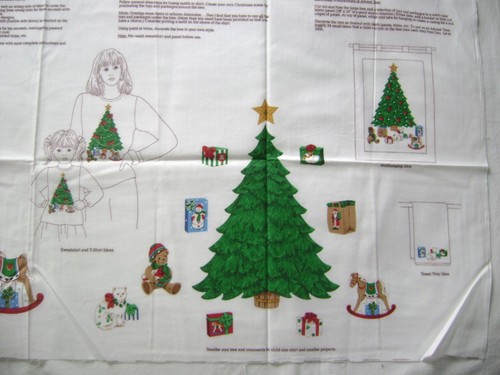 Cranston V.I.P. APPLIQU´E CHRISTMAS TREE Panel - Picture 3 of 3