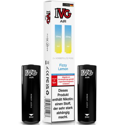 IVG Air   Fizzy Lemon   Prefilled Pod 2er Pack 2ml 20mg