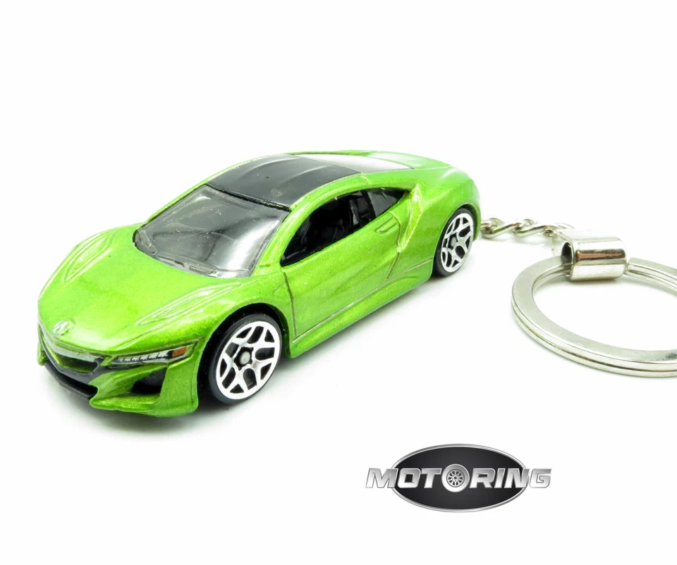 2017 '17 Acura NSX Green Car Rare Novelty Keychain 1:64 Diecast - Image 3 of 4