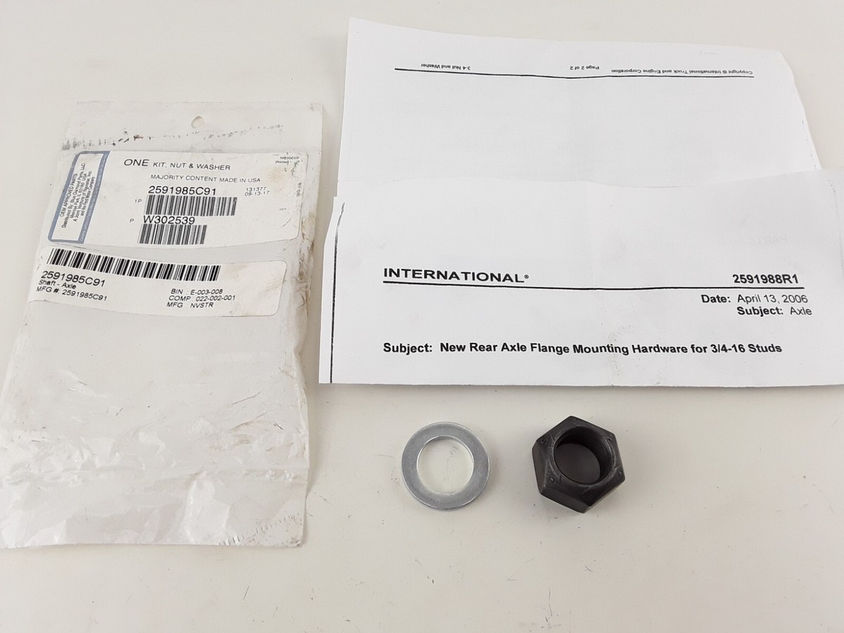 OEM INTERNATIONAL 2591985C91 KIT, AXLE SHAFT MOUNTING