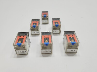 OMRON MY4IN RELAY - LOT OF 6