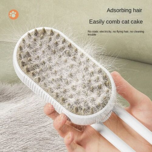 3 In1 Cat Steam Brush Anti Flying Hair Dog Comb New Cat Grooming Tool Pet - Picture 5 of 13