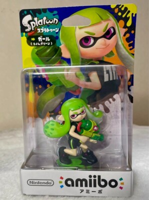 Girl lime green amiibo Splatoon Nintendo Switch New Figure | eBay