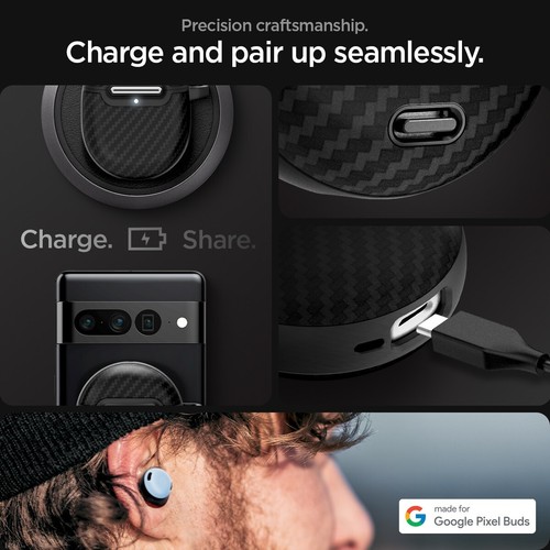 Per Pixel Buds Pro 2 | Custodia Premium Spigen Enzo Aramid - Foto 15 di 17