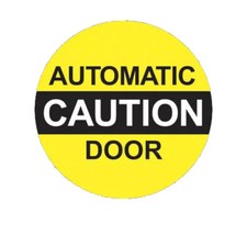 Caution Automatic Door Sticker