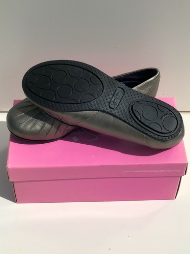 NEU Jessica Simpson Ballerinas anthrazit Kamella Metall Flats - Bild 2 von 3
