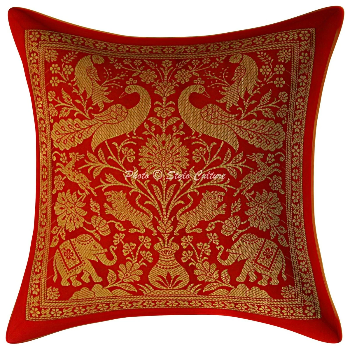 Brocade pillow top