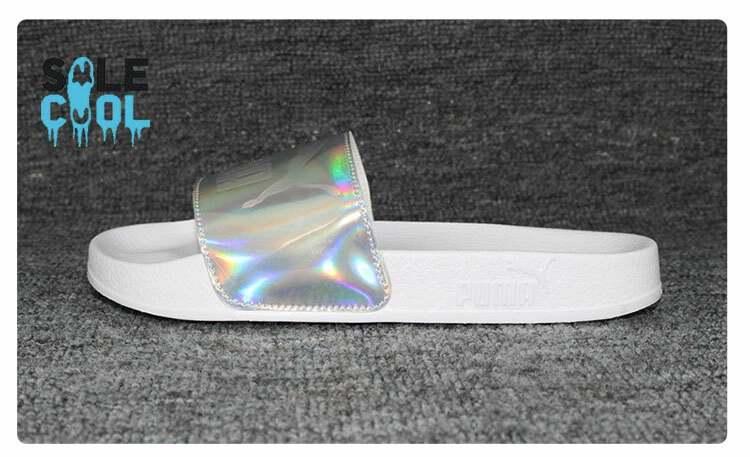 Sandali Puma Donna Leadcat Iri Slide Bianco Argento 367213 01