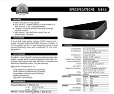 Eaw Ub42 350w Rms V-loprofile Loudspeaker 4x 5.25" Lf & 2x Hf 1" Exit Passive