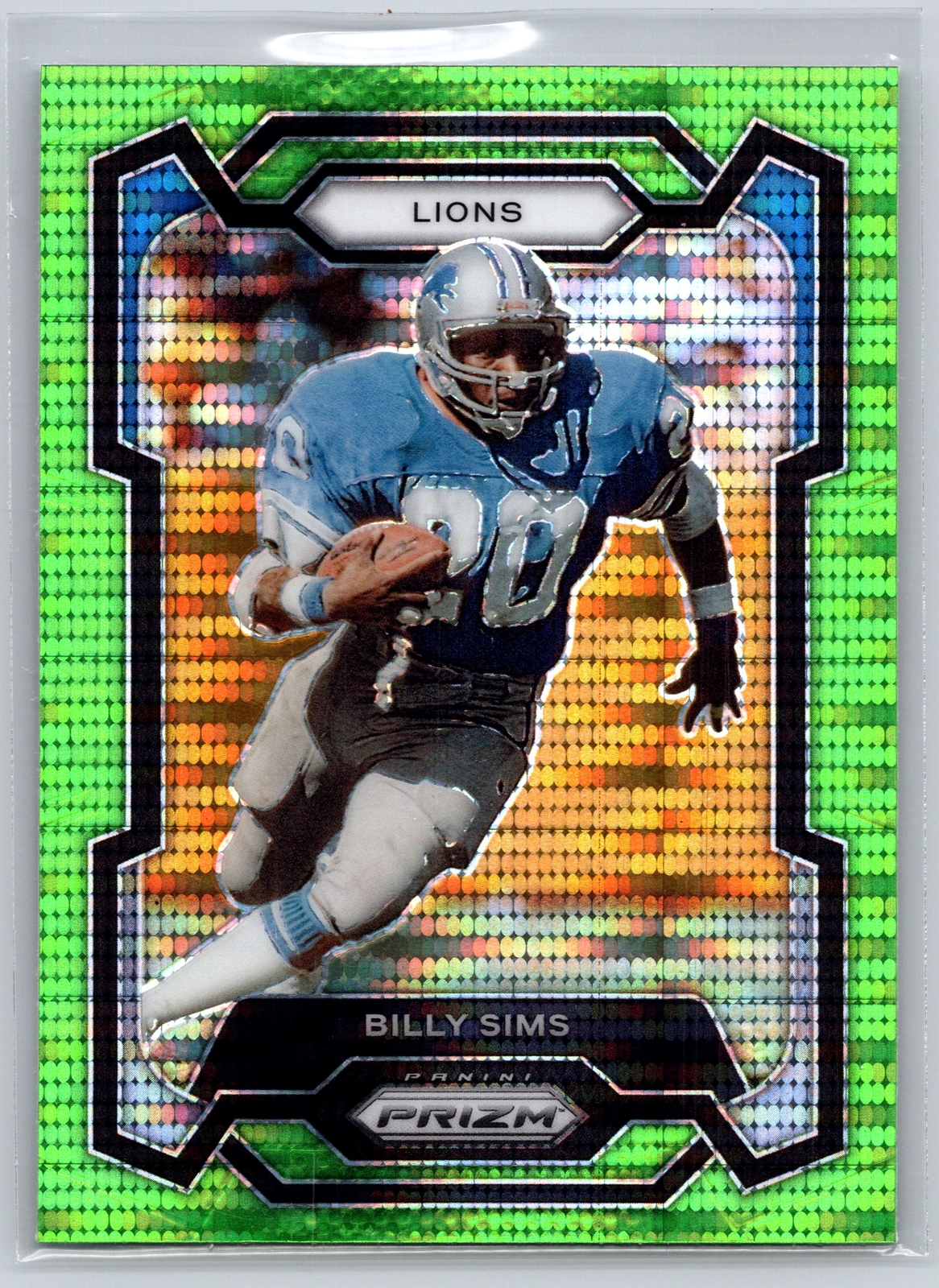 2023 Panini Prizm #95 BILLY SIMS Neon Green Pulsar