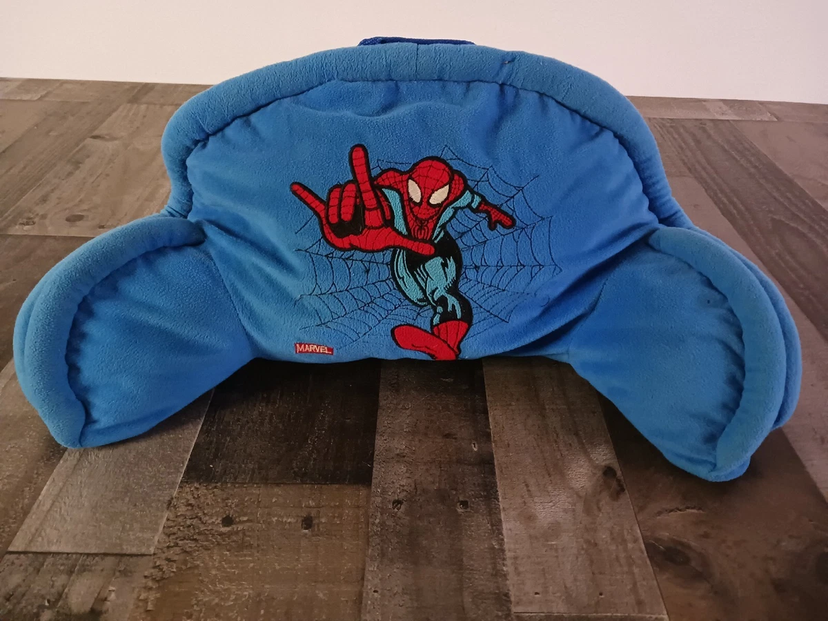 Kids Superman Plush Backrest Pillow Bed Cushion Support Reading Back Rest Blue