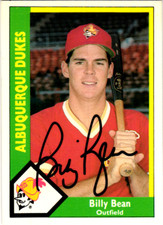 1990 CMC Minor League #427 Billy Bean Signed Albuquerque Dukes Died 2024