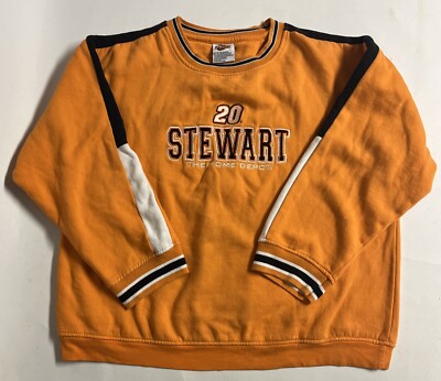 Vintage Winners Circle Men s L Tony Stewart #20 Orange Home Depot Sweatshirt