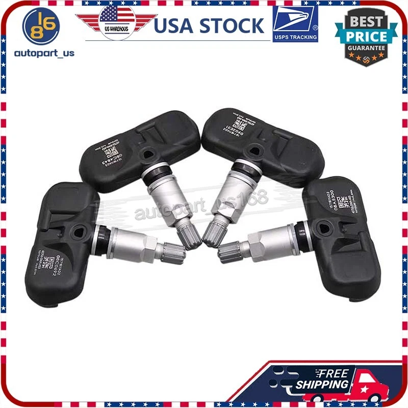 Sensores de presión de neumáticos TPMS de 4 piezas 315 MHz para Honda Accord CR-V 2008-11 Fit 2008 Foto 3 de 4