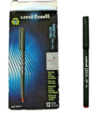 uni-ball Onyx Rollerball Pens Red Fine 0.7mm 12pk Stick Retro New Open Box    