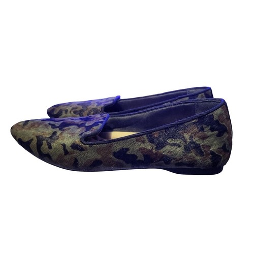 BIRDIES HAIR CALF WOMEN SZ 5 FLATS CAMO DESIGN EUC eBay