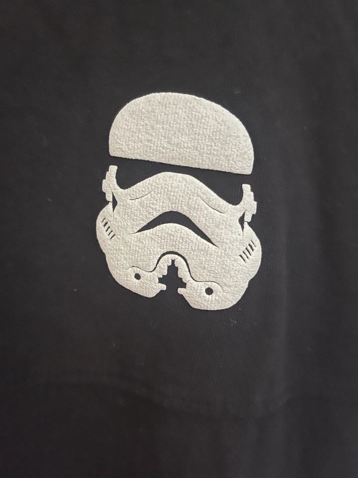 Disney Star Wars Kids Boys Solid Black 100% Cotton Stormtrooper Spirit Jersey L - Image 3 of 4