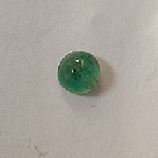 3mm Natural Fine Medium Green Emerald Round Cabochon COLOMBIAN A grade
