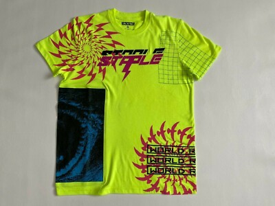 Men's Staple Pigeon Neon Yellow Graphic T-Shirt Size S