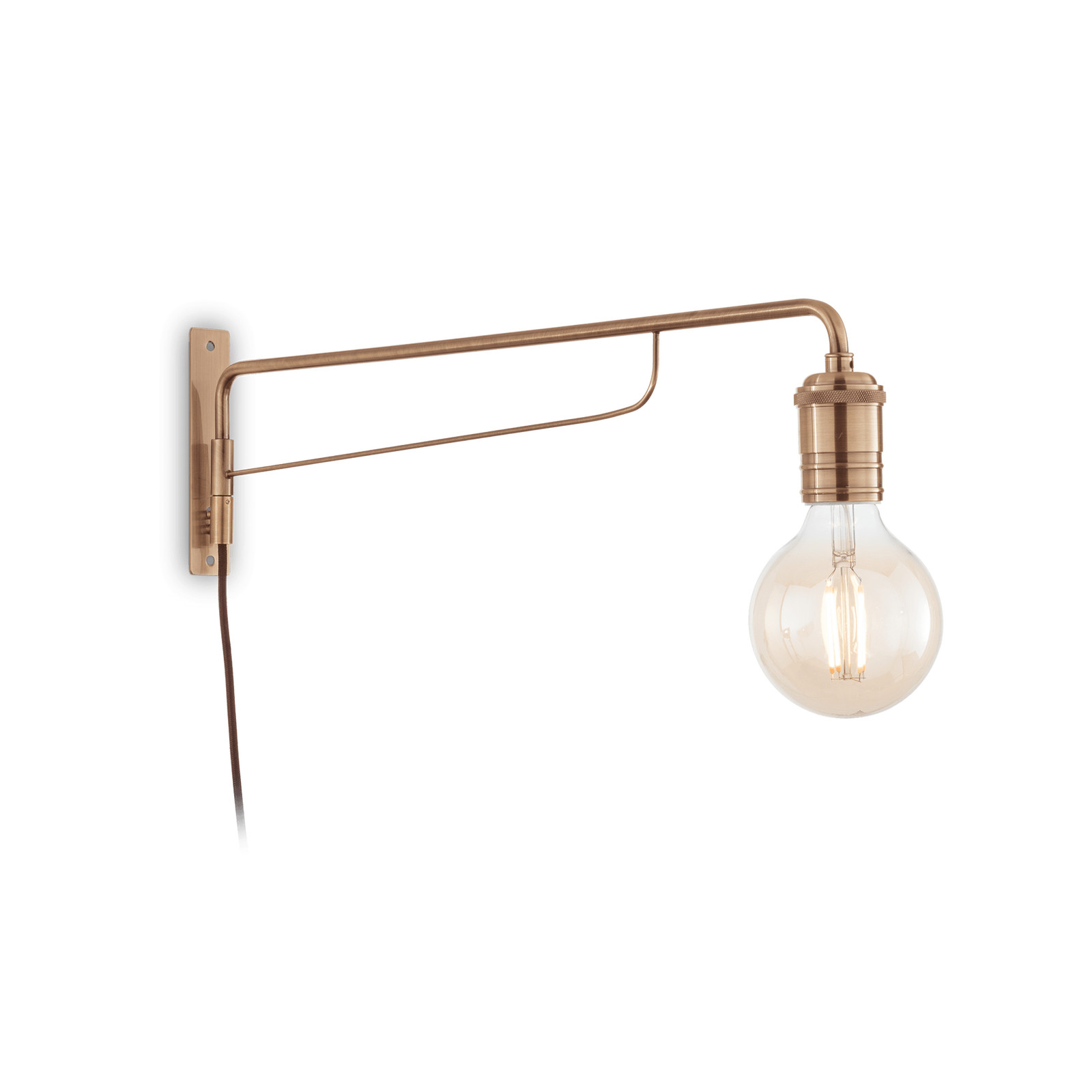 Lampada Triumph AP1 Ottone Antico | Applique Vintage con Spina