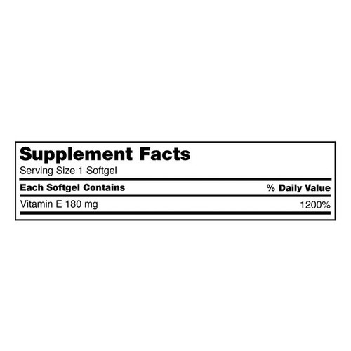 Kirkland Vitamin E 180 mg (400 IU) Softgels, Antioxidant Support, 500 Count - Picture 4 of 4