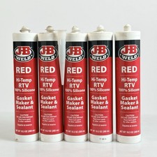 J-B Weld 31914 Red High Temperature RTV Silicone Gasket Maker  Sealant 10.3 Lot
