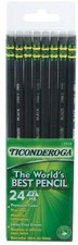 Dixon Ticonderoga Ticonderoga No. 2 Soft Pencils Twelve 24 Count Hang-Tab Boxes