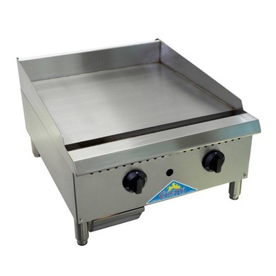 Comstock-Castle CCHG-12 12'' Countertop Gas Griddle with Manual Control, 3/4'' ...