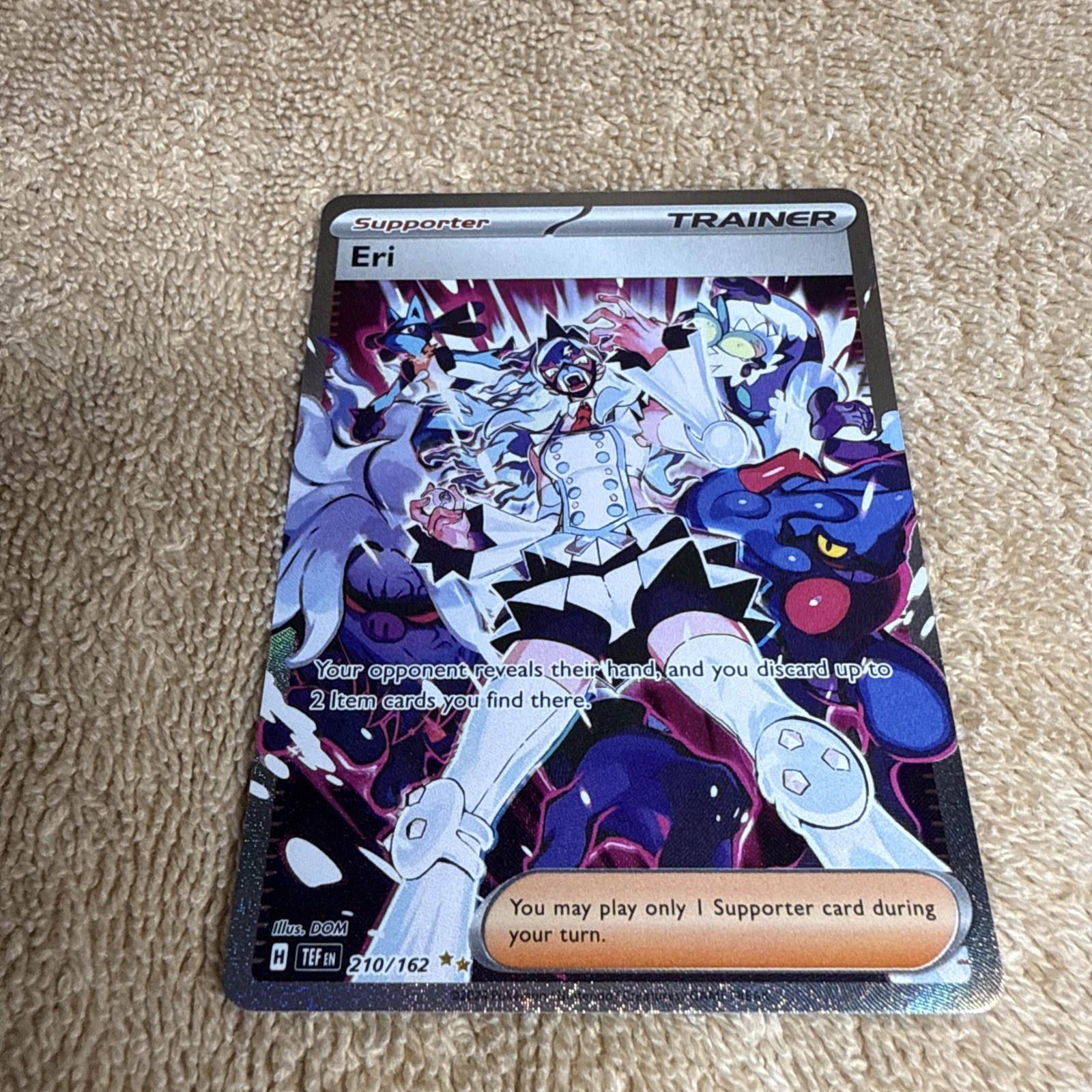 Eri 210/162 SV05: Temporal Forces Holo NM(print Lines Back)