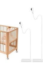Monitor Floor Stand Holder for Baby Monitors, Secure Mount White