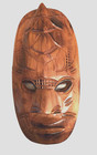 Carved Wooden Tribal Mask from Africa for display 12" x 7" — photo 1