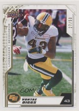 2020 Upper Deck CFL Gold 27/50 Vontae Diggs #153 x0m