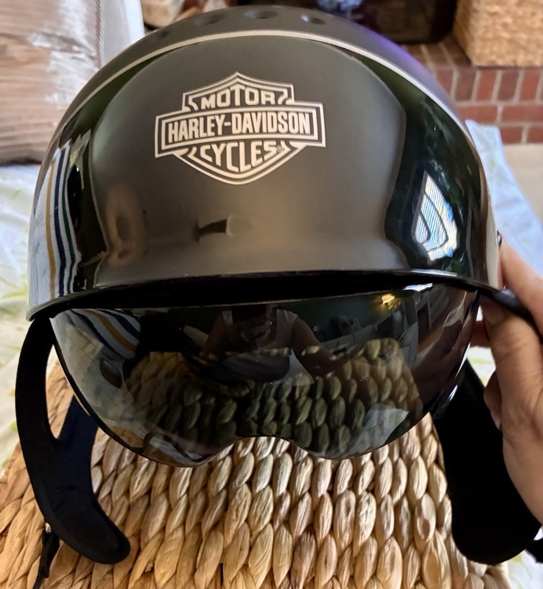 HARLEY-DAVIDSON ヘルメット Harley-Davidson Trenton B13 Half Helmet Black Sun Shield Size M