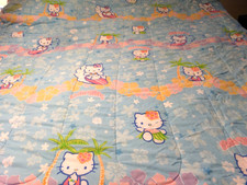 Vintage Sanrio Hello Kitty Comforter Reversible Bedding Hello Kitty 84x72