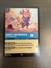 Disney Lorcana Wilds Unknown Gadget Hackwrench 145/204 Super Rare