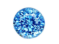 2.24cts Blue natural zircon Round cut loose gemstones "see video"