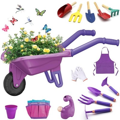 Losbenco 15 PCS Kids Gardening Tool Set for Girls Boys, Toddler Gardening Too...