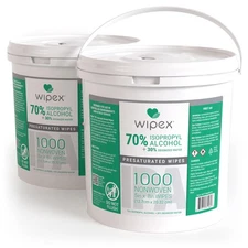 Wipex 70% Isopropyl Alcohol Wipes, Bulk 1000 Count - Ideal for Electronics,