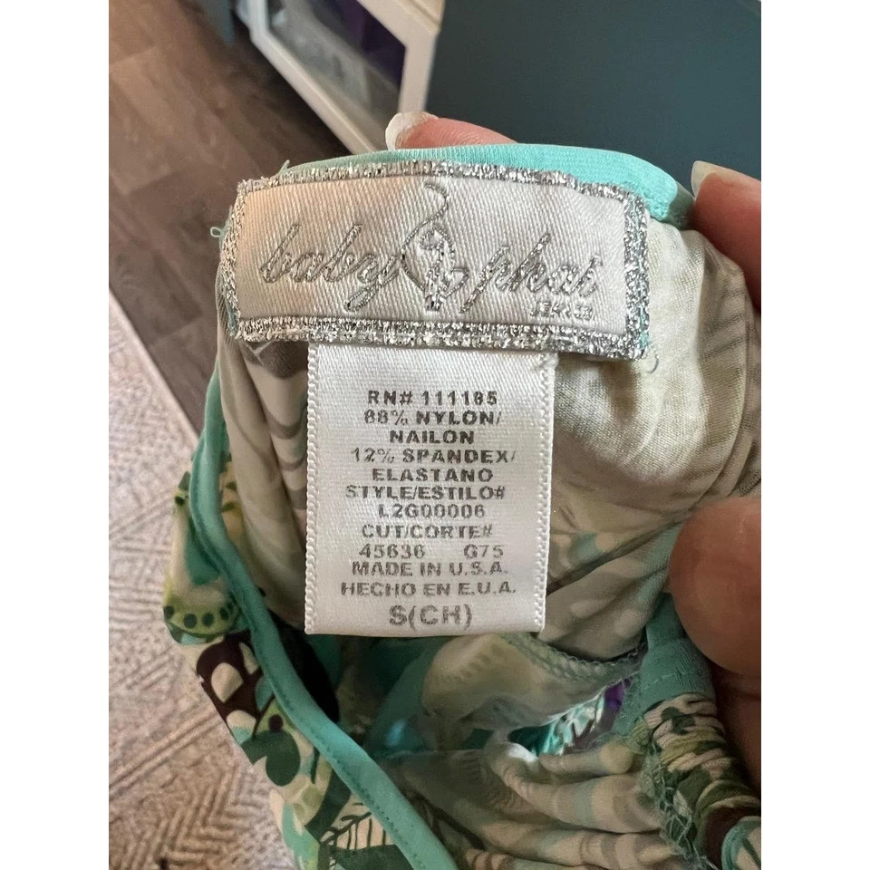 Baby Phat Halter Dress Womens Small Multi-Color Floral Backless Tie Back Y2K - Image 3 of 4