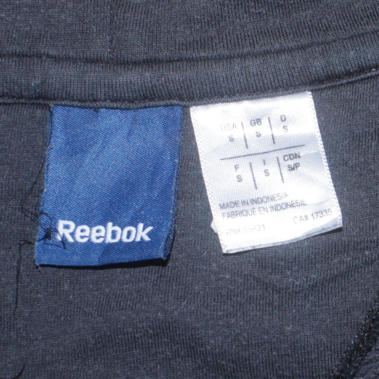 Reebok Black Hoodie Mens S image 7