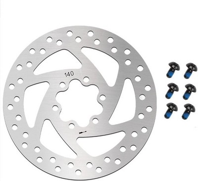 140mm Electric Scooter Brake Rotor   Stainless Steel Fit Ninebot, KUGOO