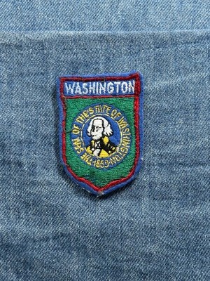 Washington State Collectable Patch: Shield Colorful - Evergreen Souvenir