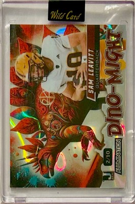 2024 Wild Card Dino Might Stegosaurus Sam Leavitt RC 02/10 Rainbow