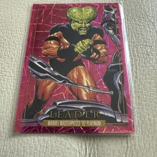2024 Skybox Marvel Masterpieces ‘92 Platinum Pink Lasers 476/992 LEADER #42