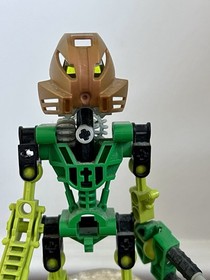 Green Bionicle 8535 With Pearl Gold Mask