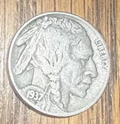 1937 Philadelphia Mint Indian Head Buffalo Nickel 5C